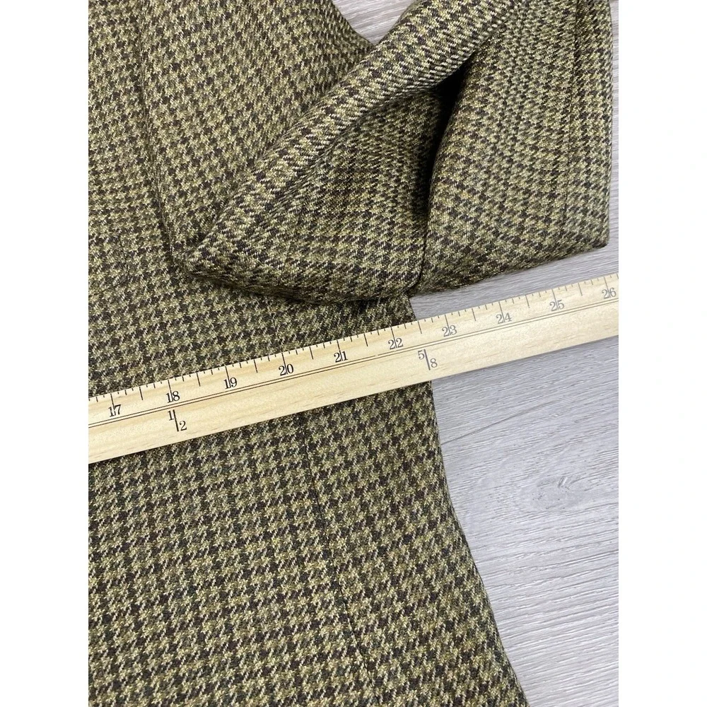Chaps Ralph Lauren Men's Vtg Wool Herringbone Tweed Sport Coat Blazer Brown 44 R